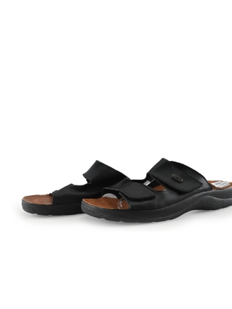 Fly Flot Hausschuhe Schwarz 303099