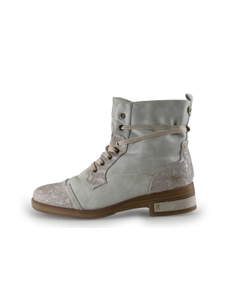 Mustang Schnürstiefel Weiß 303934