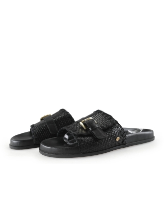 Fred de La Bretoniere Mules Pantoletten Schwarz 305359