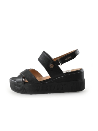 Mustang Sandalen Schwarz 307422