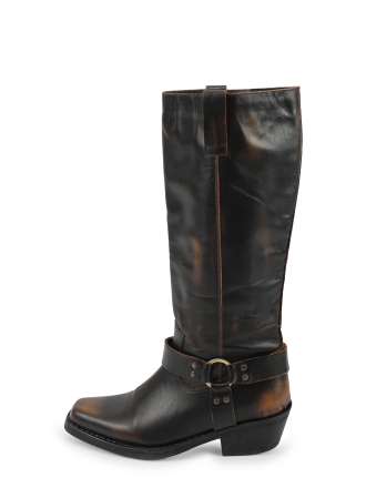 Sacha Bikerstiefel Grau 309844