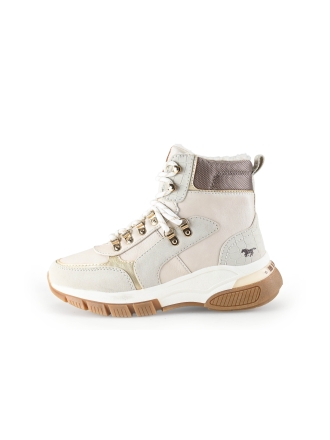 Mustang Schnürstiefel Beige 314087