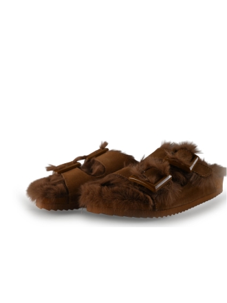 Colorsofcalifornia Hausschuhe Cognac 315107