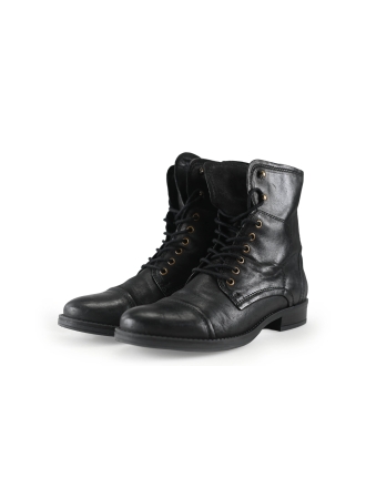 Manfield Schnürstiefel Schwarz 315371