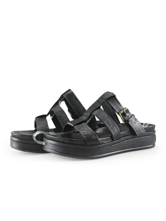 Shabbies Amsterdam Sandalen Schwarz 316393