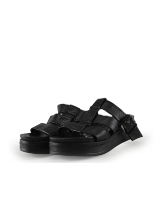 Shabbies Amsterdam Sandalen Schwarz 329711
 Größe 41
 
