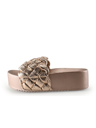 Colors of California Mules Pantoletten Gold 331686
 Größe 38
 