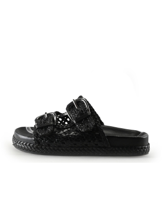 Manfield Mules Pantoletten Schwarz 332356
 Größe 38
 