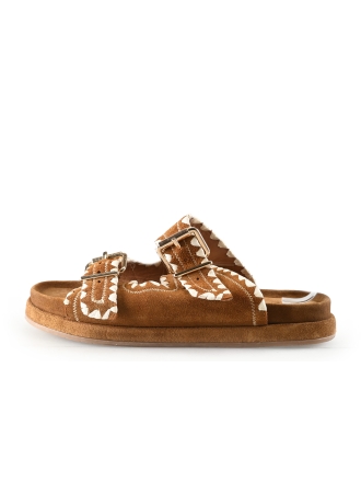 Manfield Mules Pantoletten Cognac 332511
 Größe 40
 