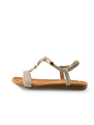 DSTRCT Sandalen Gold 335405
 Größe 42
 