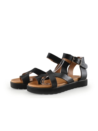 Manfield Sandalen Schwarz 337258
 