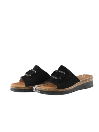 Gabor Mules Pantoletten Schwarz 337525
 Größe 43
 