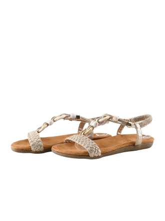 DSTRCT Sandalen Gold 337595
 Größe 38
 