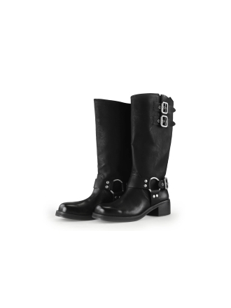Steve Madden Bikerstiefel Schwarz 338112
 Größe 39
 