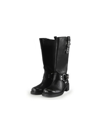 Steve Madden Bikerstiefel Schwarz 338546
 Größe 38
 