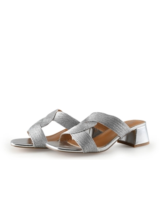 Mia & Jo Mules Pantoletten Silber 338806
 Größe 38
 