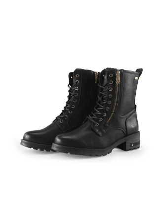 Mustang Schnürstiefel Schwarz 338971
 Größe 39
 