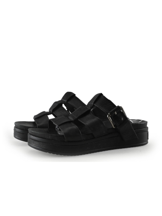 Shabbies Amsterdam Sandalen Schwarz 340648
 Größe 41
 