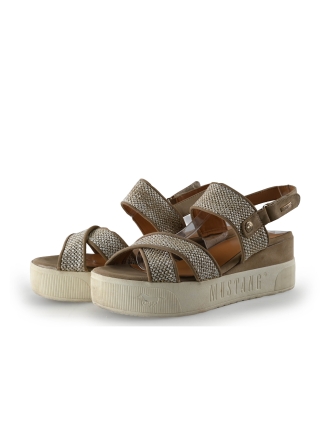 Mustang Sandalen Beige 342075
 Größe 40
 
