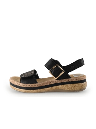 Rieker Espadrilles Schwarz 343358
 Größe 41
 