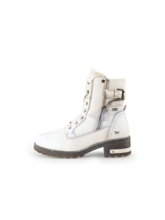 Mustang Schnürstiefel Weiß 343529
 Größe 37
 