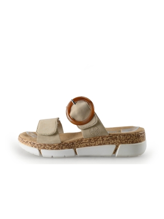 Rieker Mules Pantoletten Beige 346739
 Größe 38
 