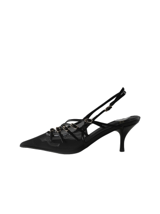 Jeffrey Campbell Slingbacks Schwarz 350102
 Größe 38
 