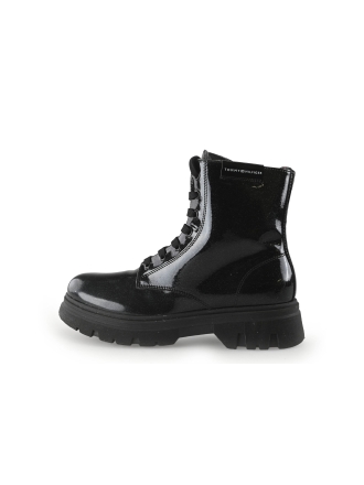 Tommy Hilfiger Schnürstiefel Schwarz 350942
 Größe 38
 