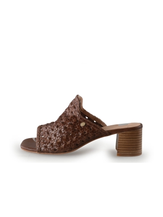 Fred de La Bretoniere Mules Pantoletten Cognac 350983
 Größe 40
 