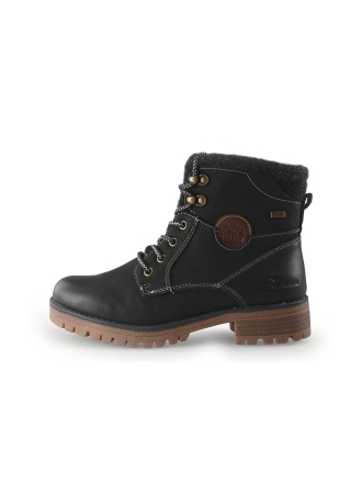 Tom Tailor Schnürstiefel Schwarz 351203
 Größe 39
 