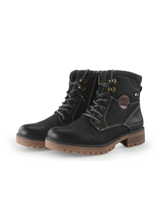 Tom Tailor Schnürstiefel Schwarz 351203
 Größe 39
 