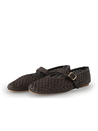 Manfield Ballerinaschuhe Braun 351563
 Größe 38
 