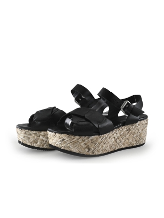 Shabbies Amsterdam Sandalen Schwarz 352280
 Größe 40
 