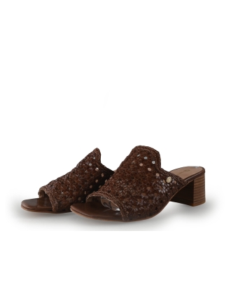 Fred de La Bretoniere Mules Pantoletten Cognac 352321
 Größe 37
 