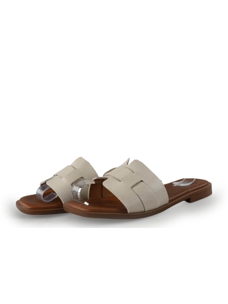 Manfield Mules Pantoletten Weiß 352782
 Größe 39
 