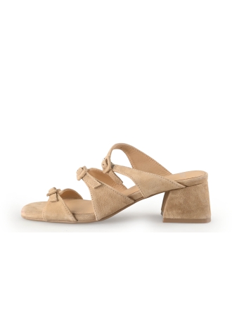 Manfield Mules Pantoletten Beige 352906
 Größe 37
 