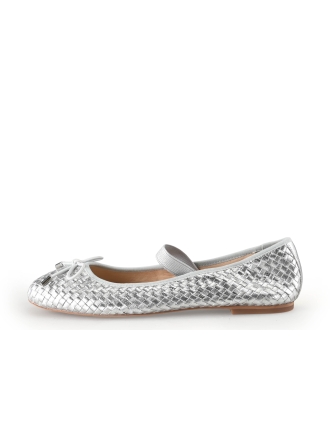 Manfield Ballerinaschuhe Silber 354402
 Größe 39
 