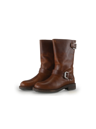 Shabbies Amsterdam Bikerstiefel Braun 354658
 Größe 38
 