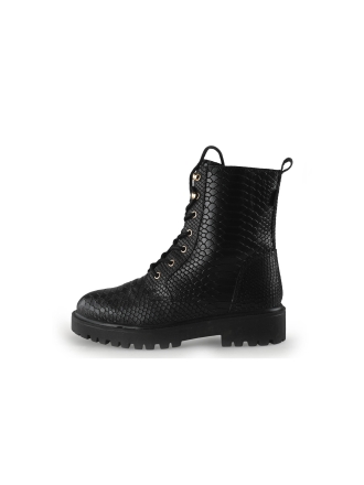 Manfield Schnürstiefel Schwarz 354887
 Größe 38
 