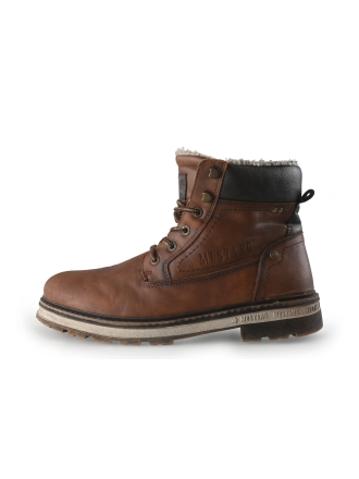 Mustang Schnürstiefel Cognac 355607
 Größe 44
 