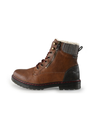 Mustang Schnürstiefel Cognac 356590
 Größe 43
 