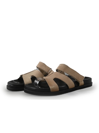 Manfield Mules Pantoletten Beige 357117
 Größe 41
 