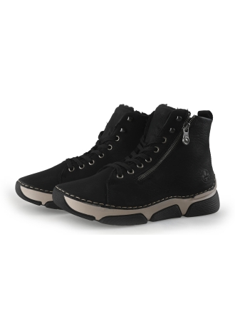 Rieker Schnürstiefel Schwarz 358010
 Größe 39
 