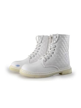 Dockers By Gerli Schnürstiefel Weiß 358091
 Größe 40
 