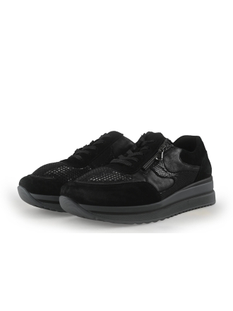 Waldlaufer Sneaker Schwarz 358825
 Größe 43
 