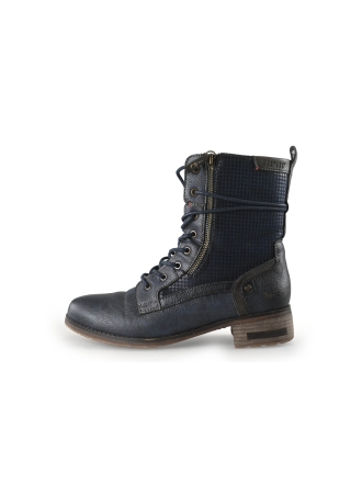 Mustang Schnürstiefel Blau 359745
 Größe 40
 