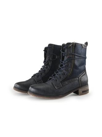 Mustang Schnürstiefel Blau 359745
 Größe 40
 