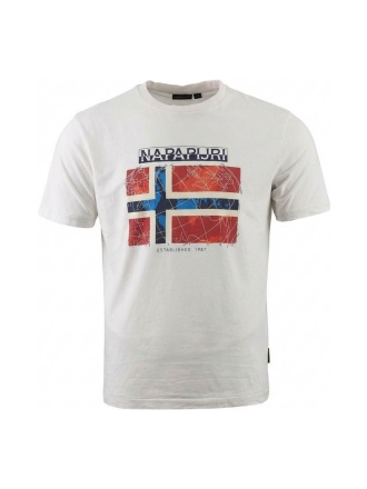 Napapijri T-shirt Weiß 607713
 Größe M
 