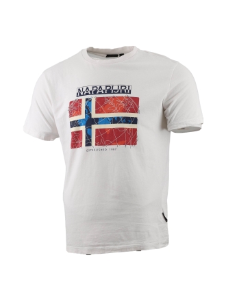 Napapijri T-shirt Weiß 607713
 Größe M
 
