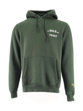 In Gold We Trust Hoodie Grün 609702
 Größe L
 